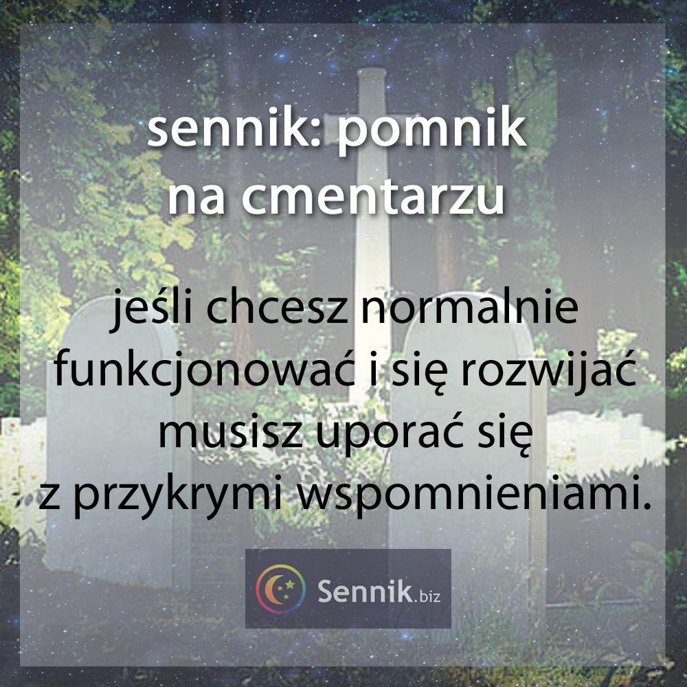 sennik cmentarz - pomnik na cmentarzu 