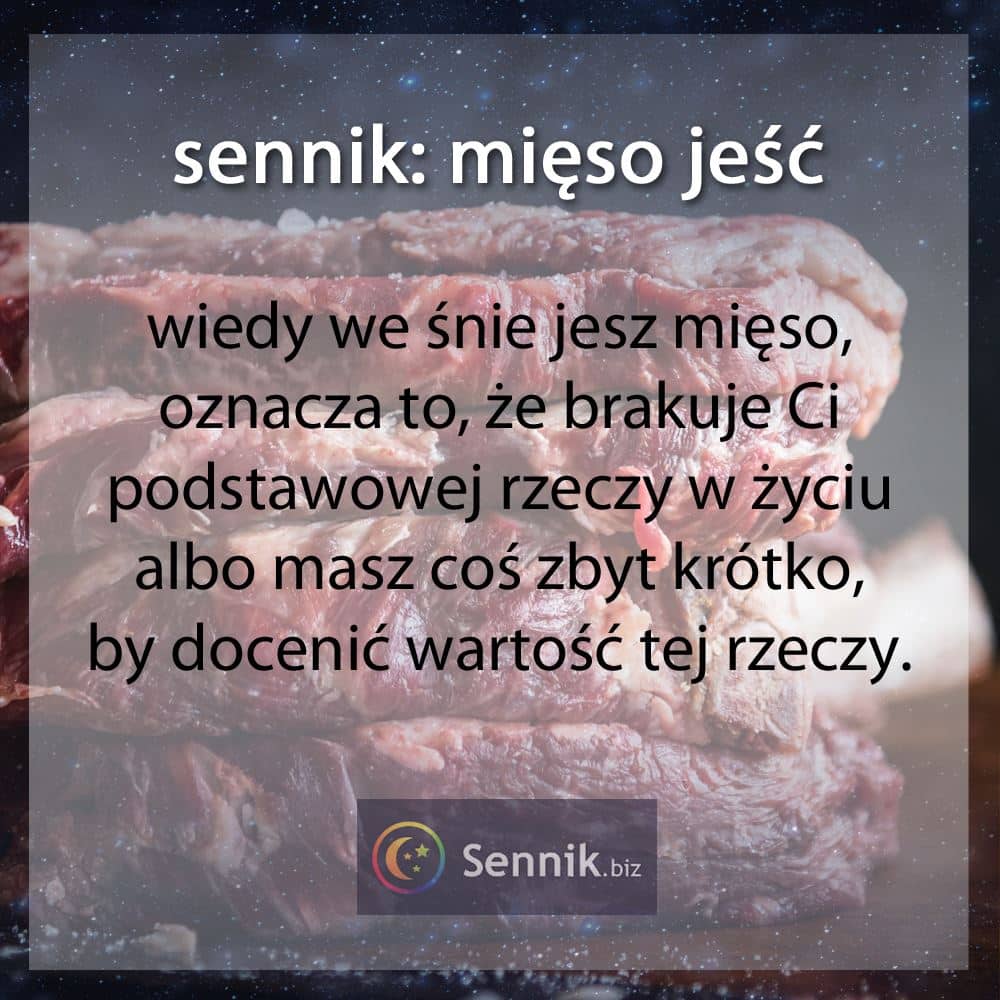 sennik - mięso jeść