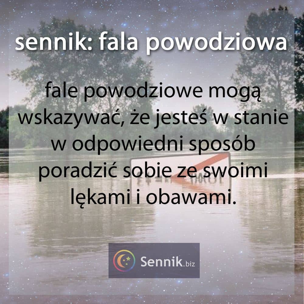 sennik - fala powodziowa