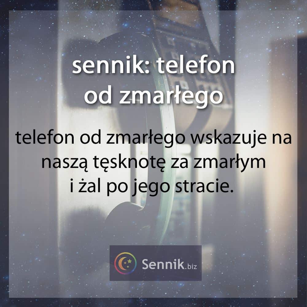 sennik - telefon od zmarłego