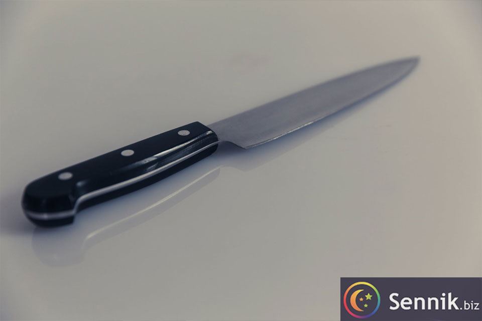nóż sennik