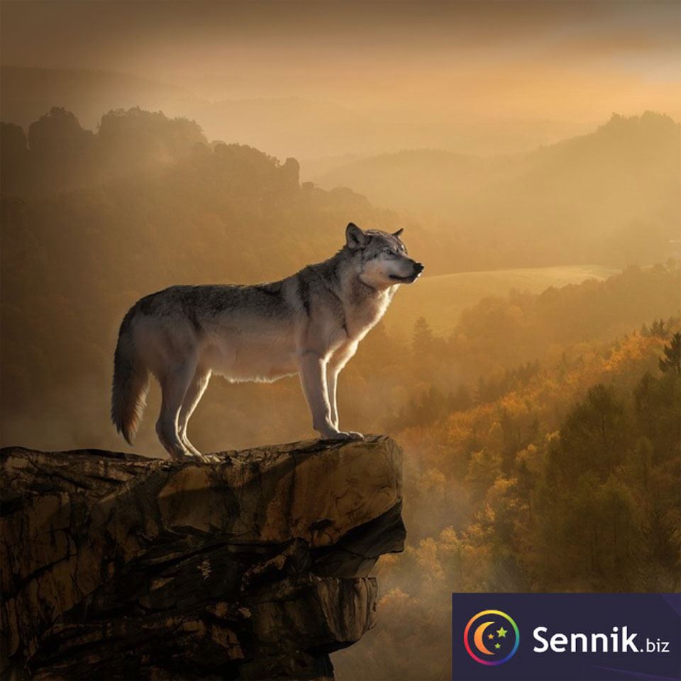 Wilk 7 wilk sennik
